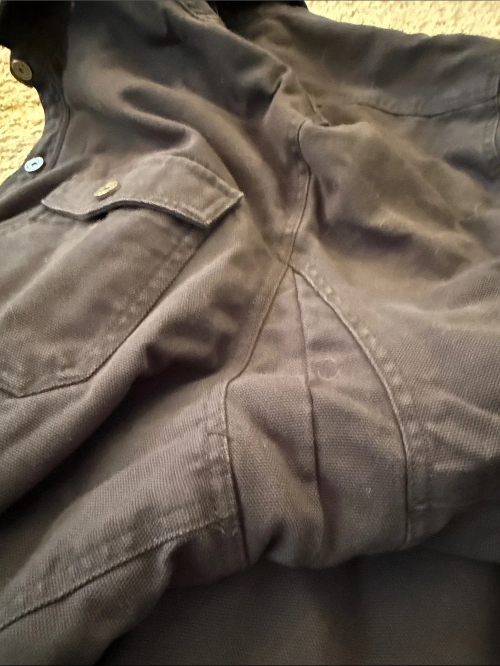 Duluth Trading Co barn jacket fleece lined Cotton Jacket snap button PLUS 3XL